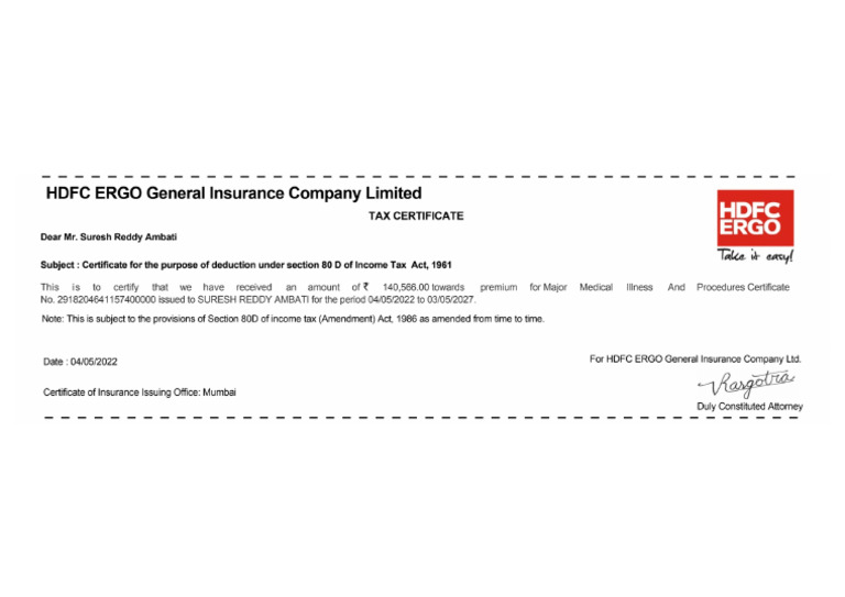 Hdfc Medical Insurance | PDF