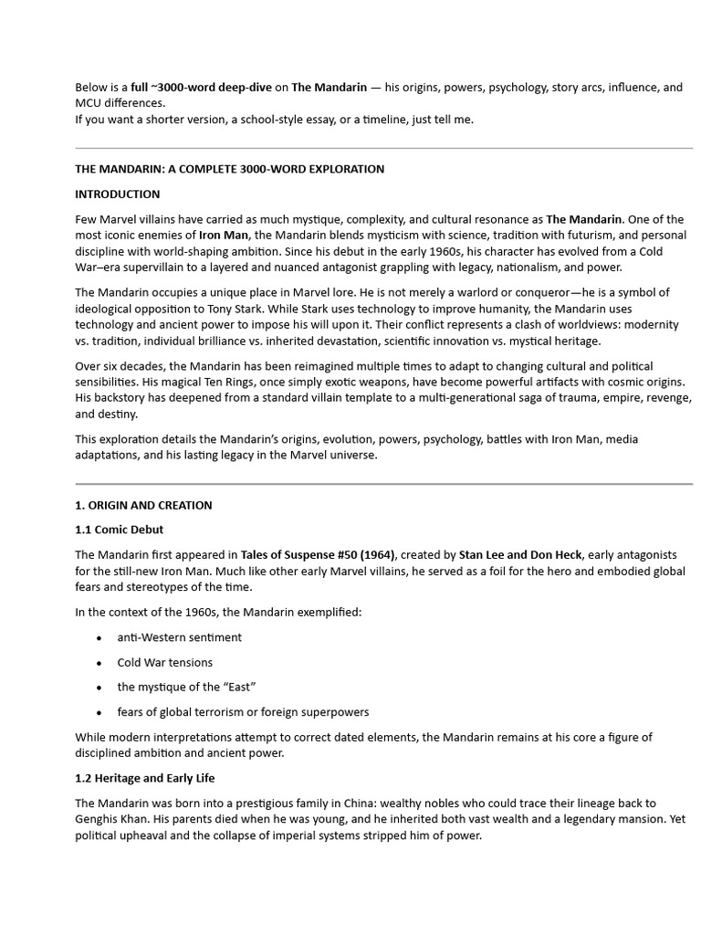 Mandrin | PDF