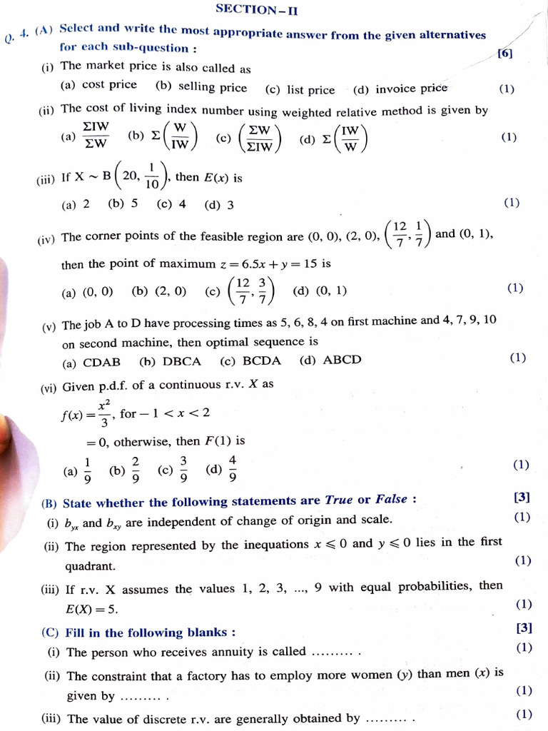 12th M2 Paper (1) | PDF | Cost Of Living | Pricing