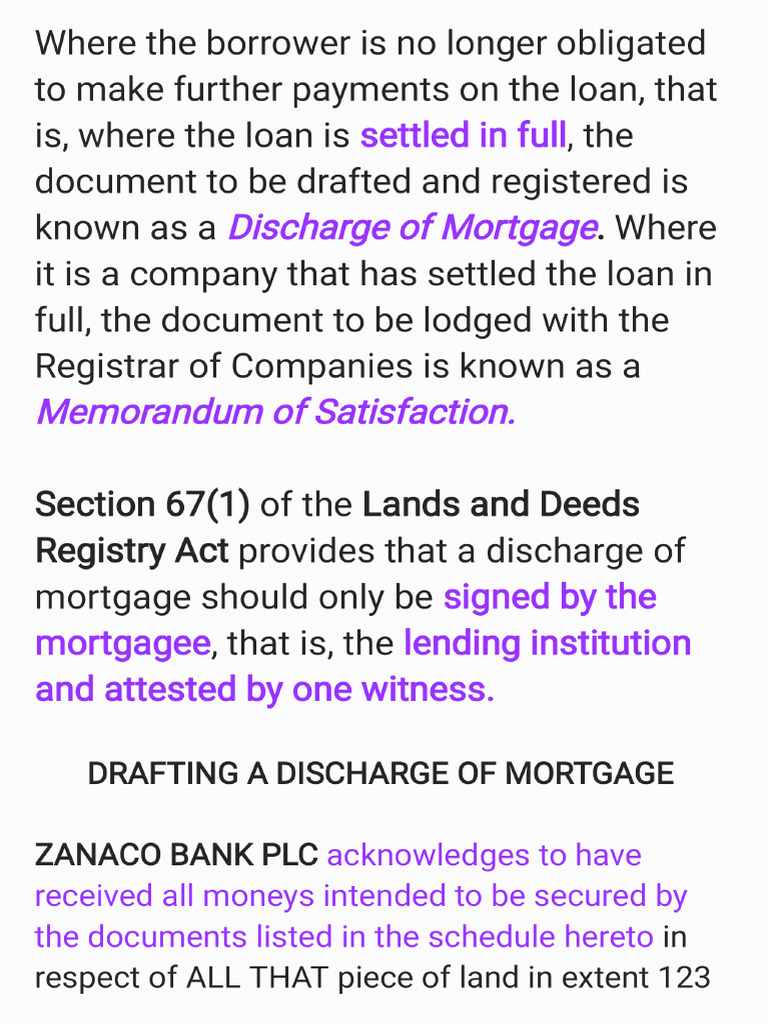 154 Discharge of Mortgage - 240611 - 194400 | PDF