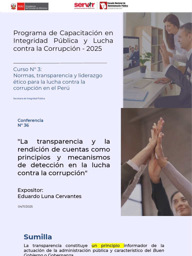 C3 - T9 - La Transparencia y La Rendición de Cuentas | PDF ...