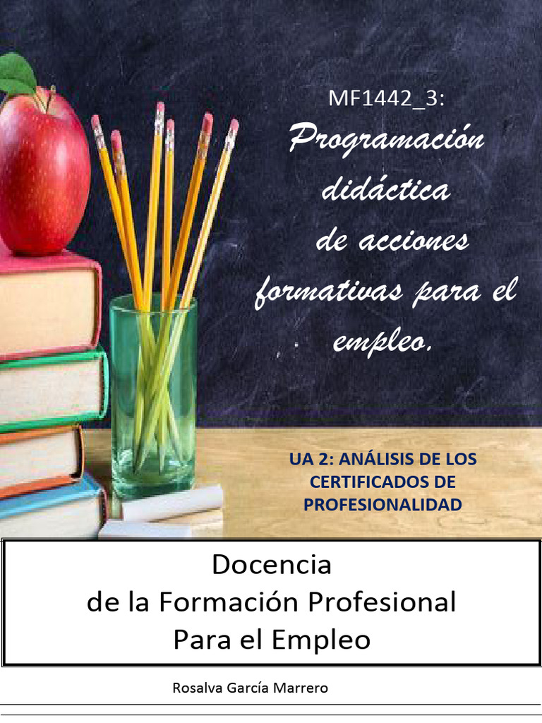 Manual Mf1442 - 3 Ua2 | PDF | Certificado Profesional | Calificaciones