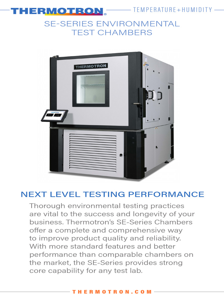SE-Series Environmental Test Chambers | PDF | Humidity | Refrigeration
