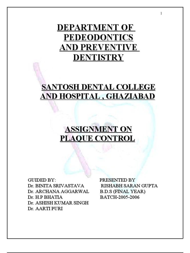 Effective Methods for Plaque Control | PDF | Toothbrush | Oral Hygiene