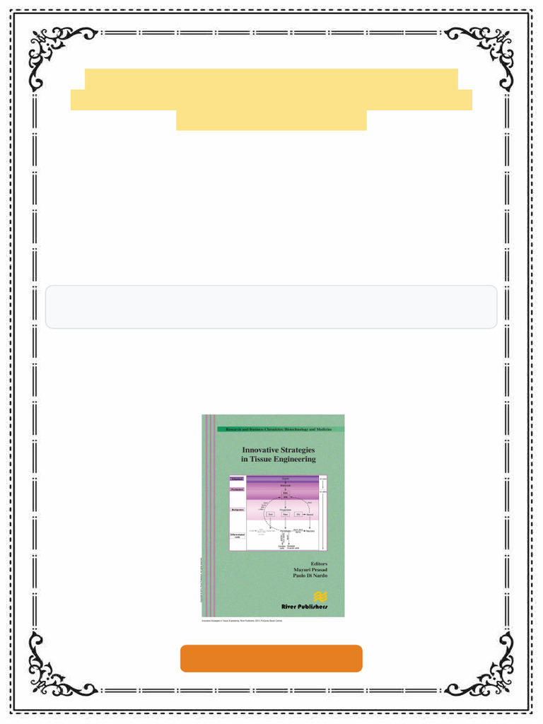 Innovative Strategies in Tissue Engineering 1st Edition Mayuri Prasad ...