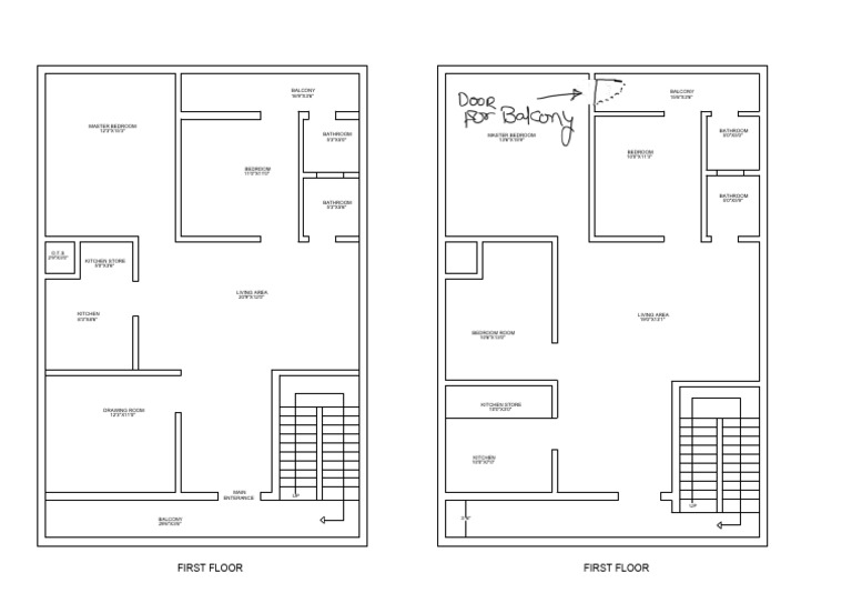 Floor Plan with Room Dimensions | PDF | Room | Interior Design