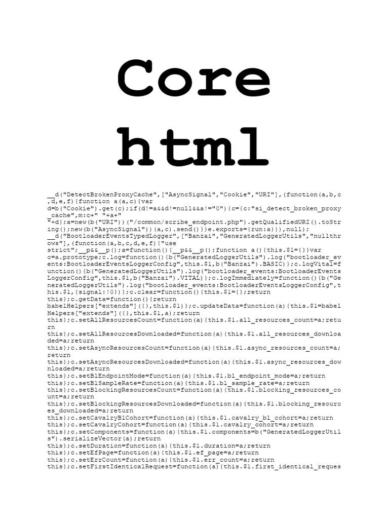 Core HTML | PDF | Computer Programming