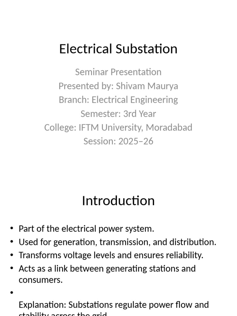 Understanding Electrical Substations | PDF | Electric Power ...