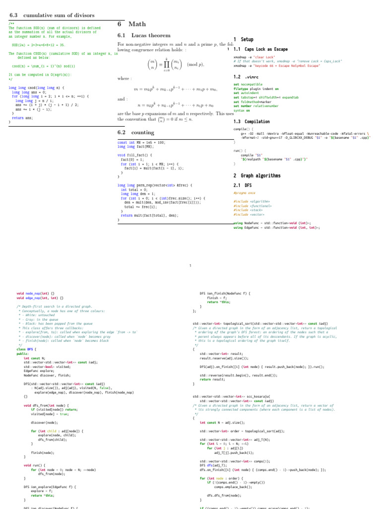 Graph Algorithms and C++ Setup Guide | PDF | Discrete Mathematics ...
