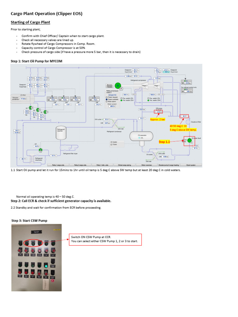 Cargo Plant Operation Guide | PDF | Energy Technology | Mechanical ...