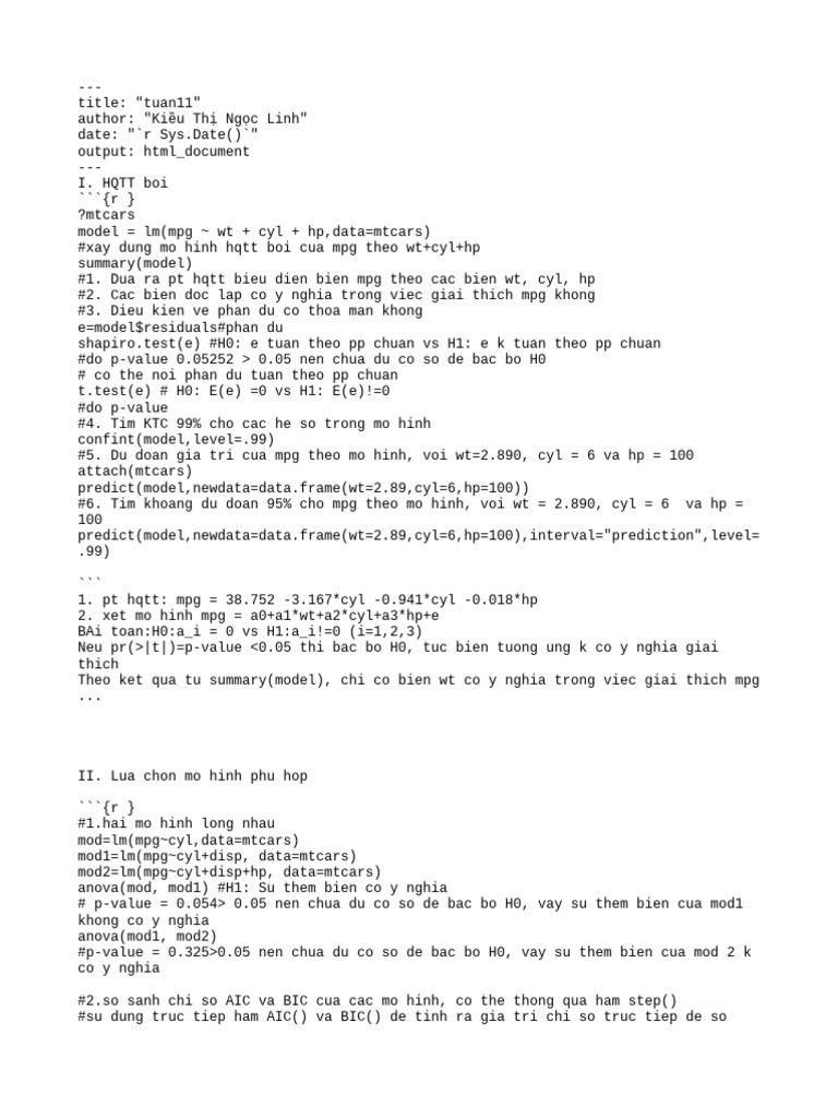 Tuan 11 | PDF | Statistical Inference | Statistical Theory