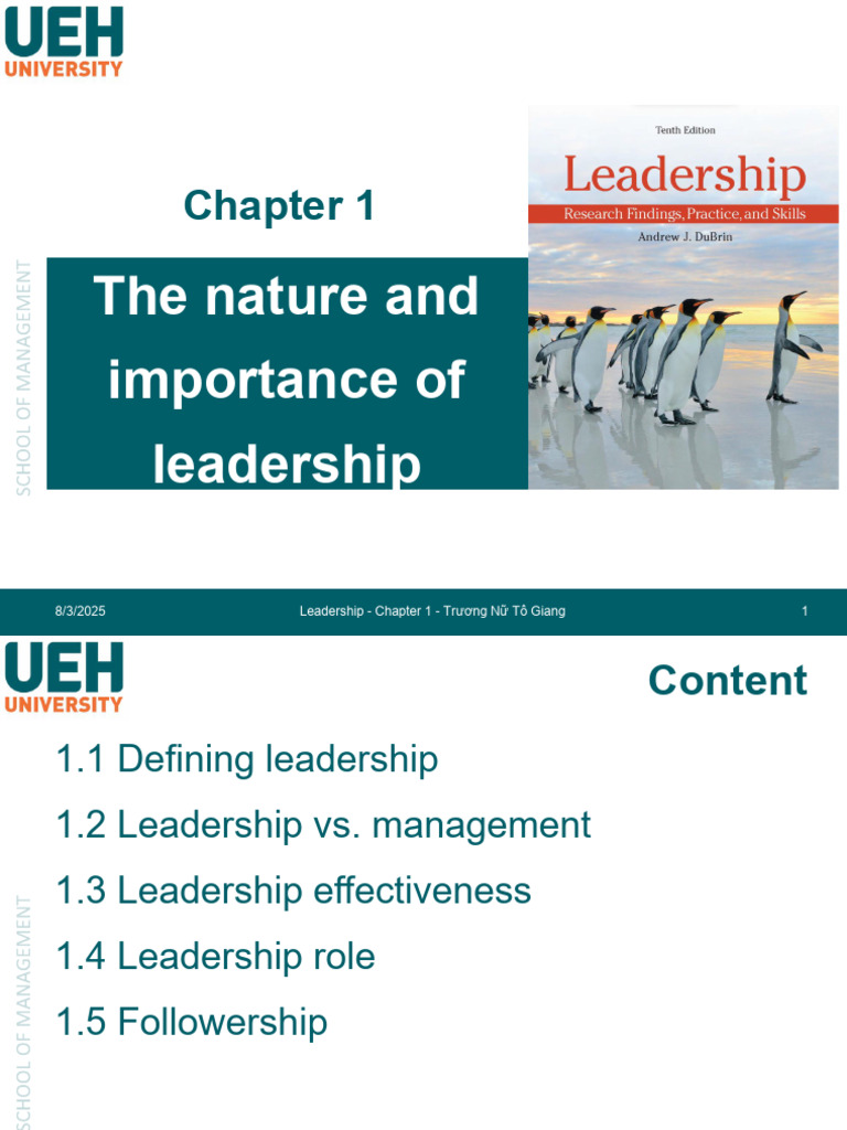 Understanding Leadership Essentials | PDF | Leadership | Goal