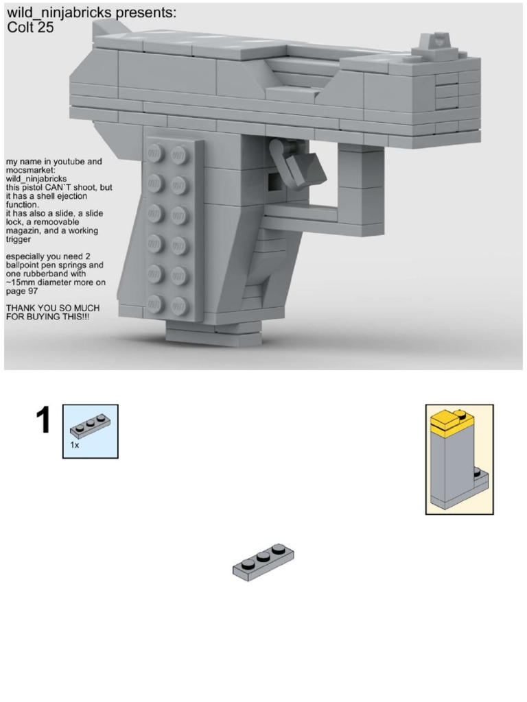 Colt-25-Instruction-Lego-Just A Prop | PDF