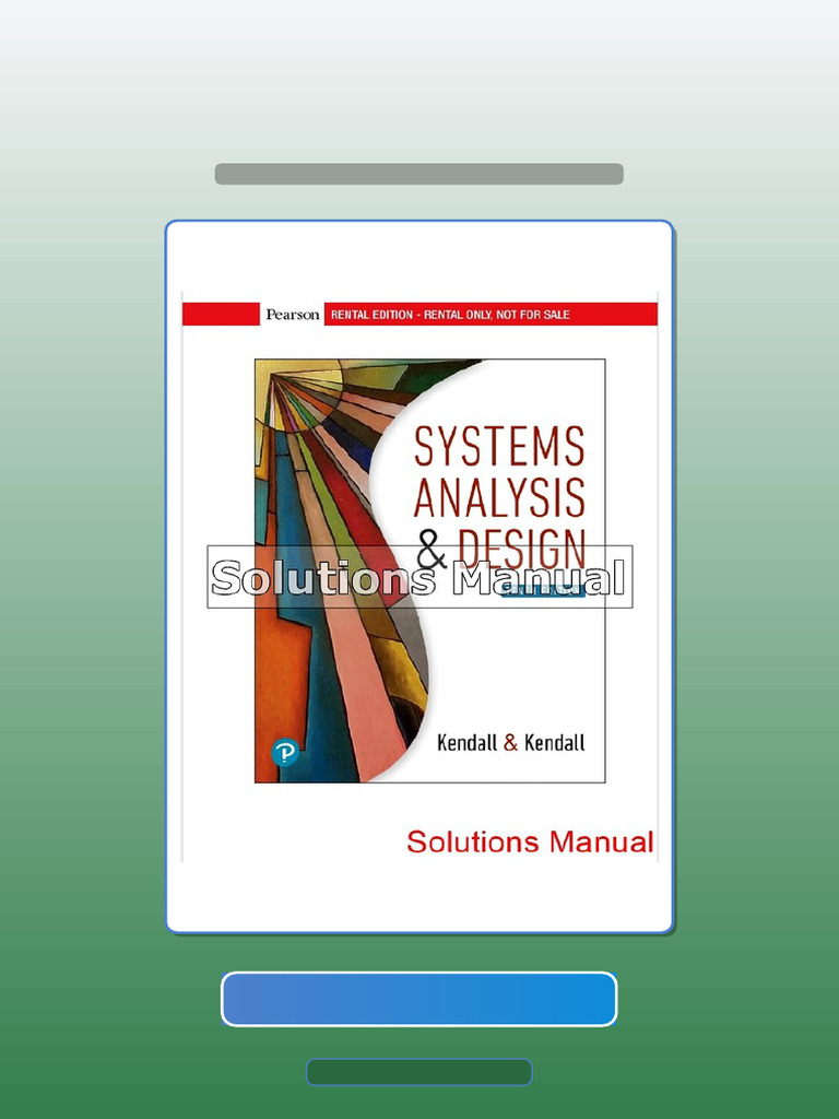 Test Bank for Systems Analysis and Design 10th Edition Kendall Exam ...