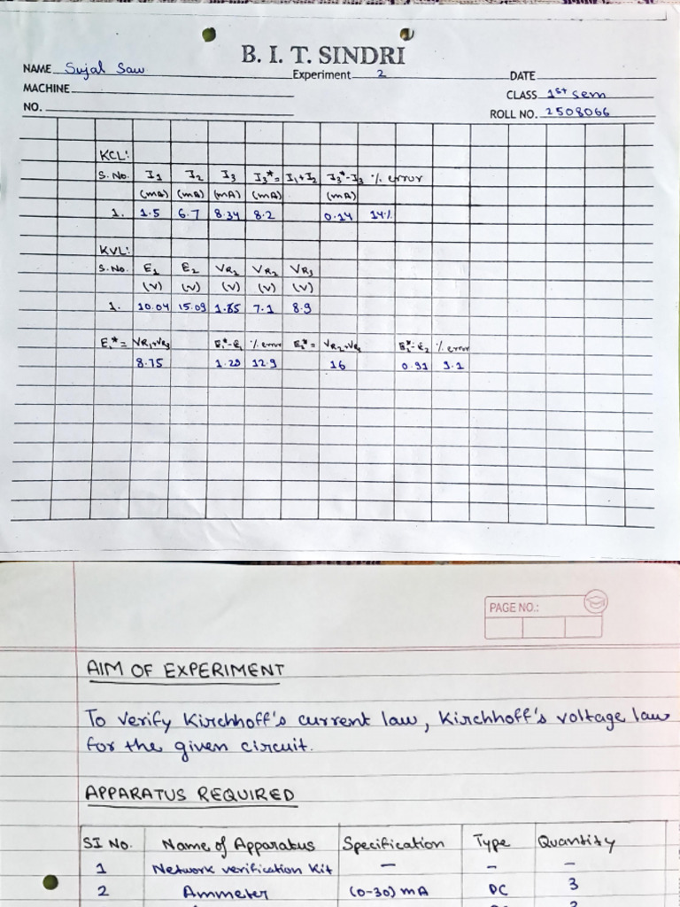KVL & KCL | PDF