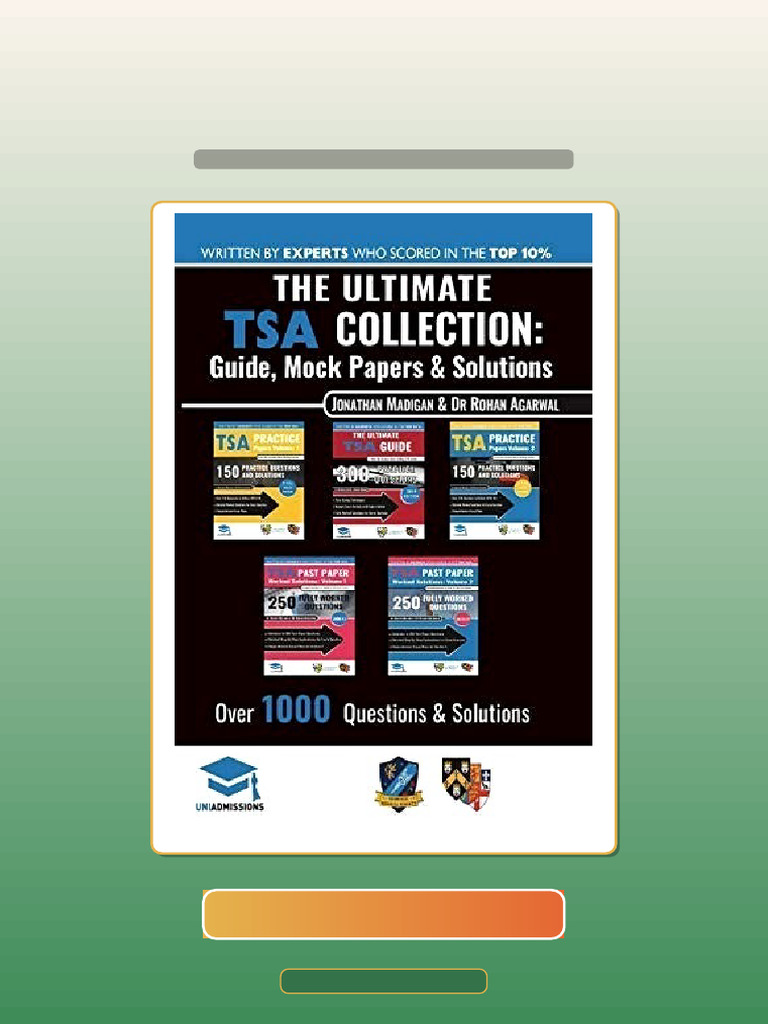 Test Bank for the Ultimate TSA Collection 5 Books in One Over 1050 ...