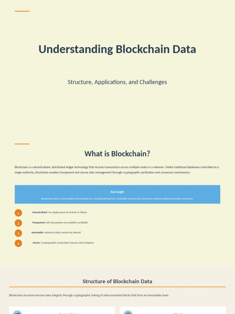 Blockchain Data: Structure and Applications | PDF | Authentication ...