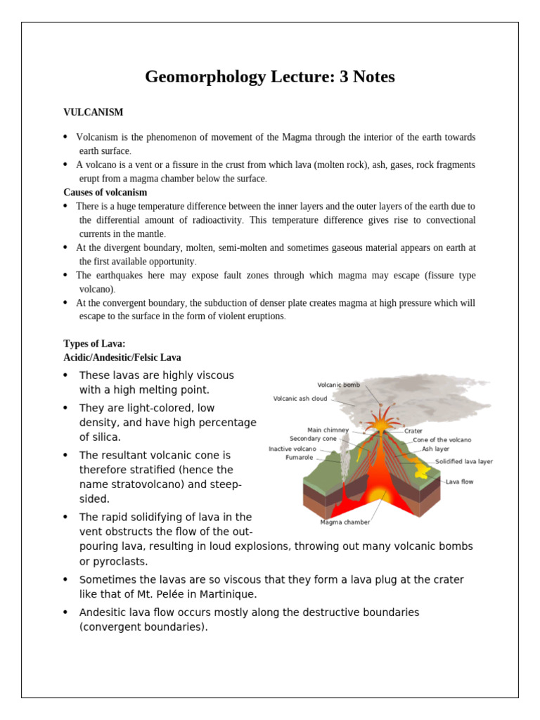 Understanding Volcanism and Landforms | PDF | Volcano | Lava
