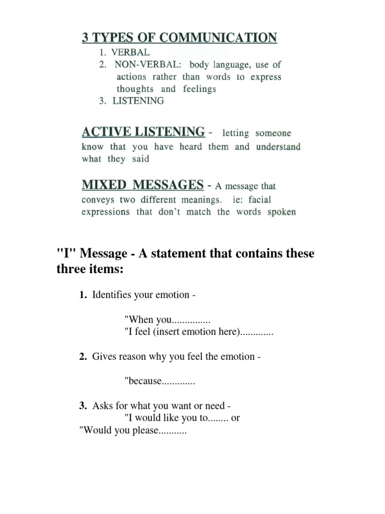 Communication Notes | PDF