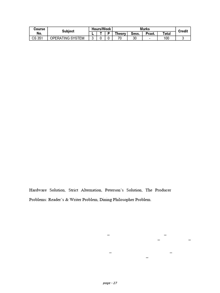 Syllabus | PDF | Computer Network | Operating System