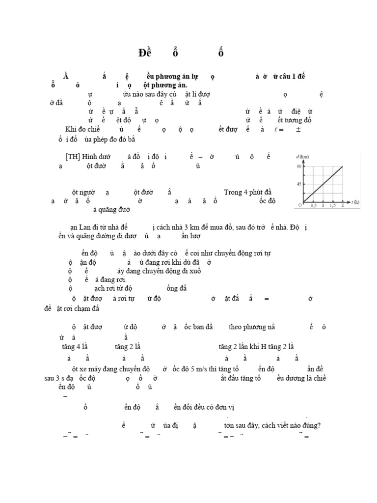 Đề 1 Tổng Ôn Cuối Kì 1 | PDF