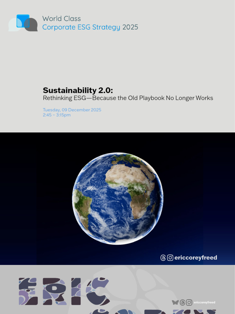 Rethinking ESG for Sustainable Innovation | PDF | Asthma | Chronic ...