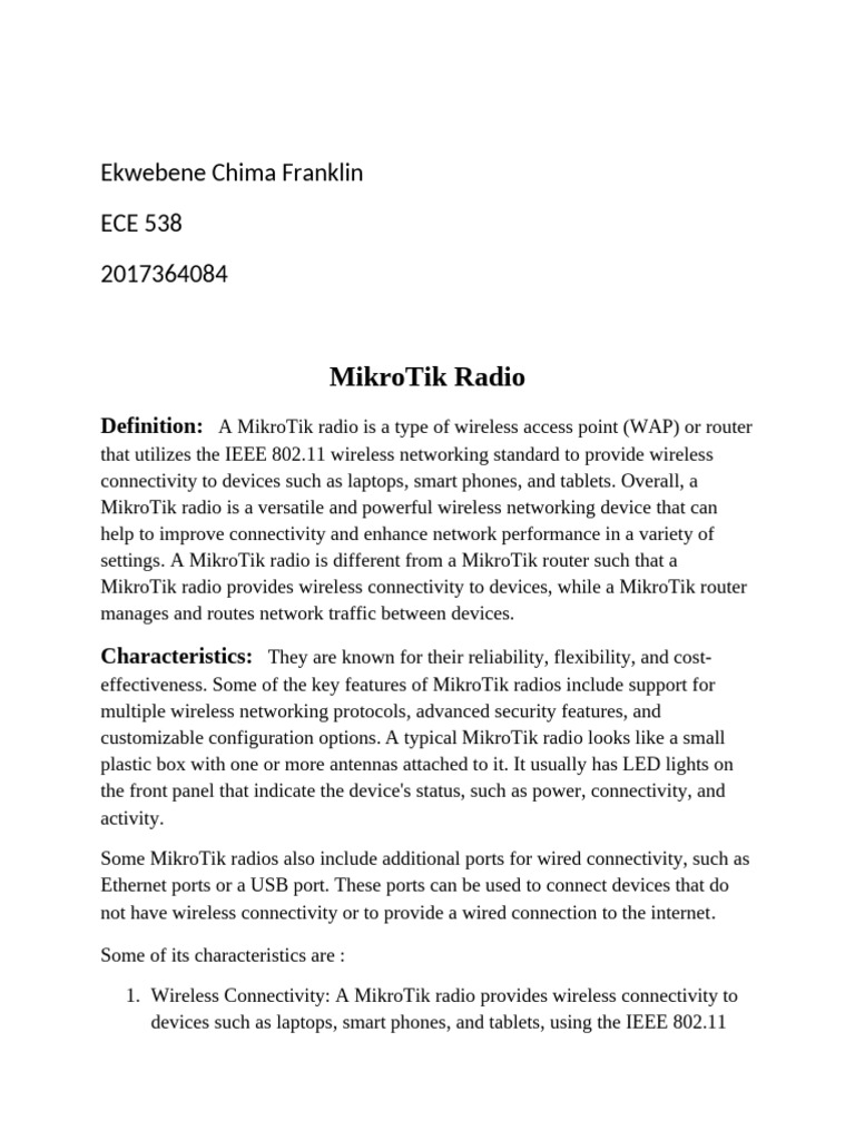 Ece 538 Lab Assignment | PDF | Computer Network | Wireless Network