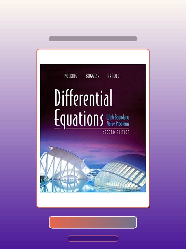Test Bank for Differential Equations With Boundary Value Problems 2nd ...
