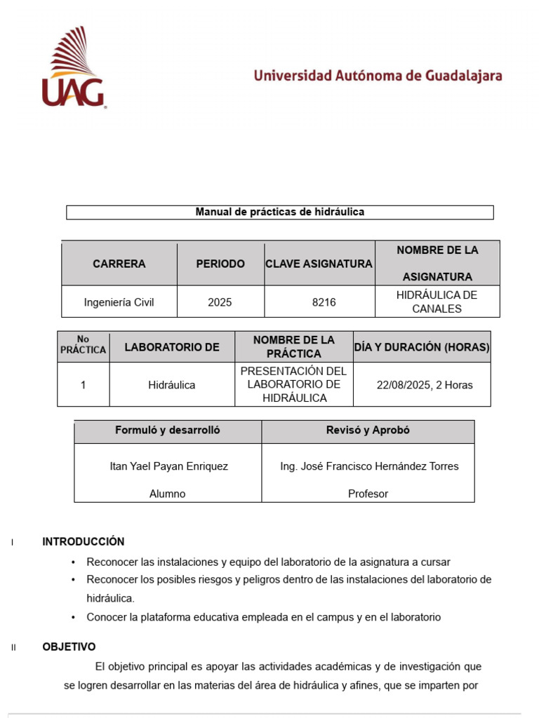 Annotated-Pr%C3%A1ctica 1 Hidr%C3%A1ulica de Canales | PDF ...