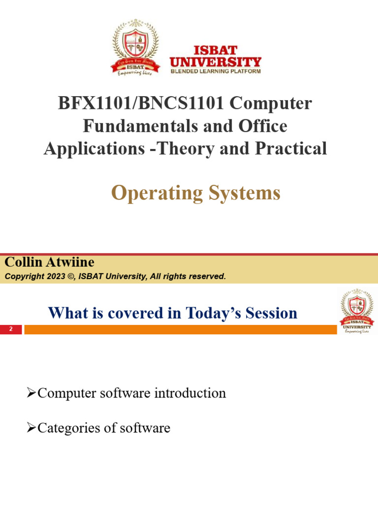 Computer Software Types and Functions | PDF | Operating System ...
