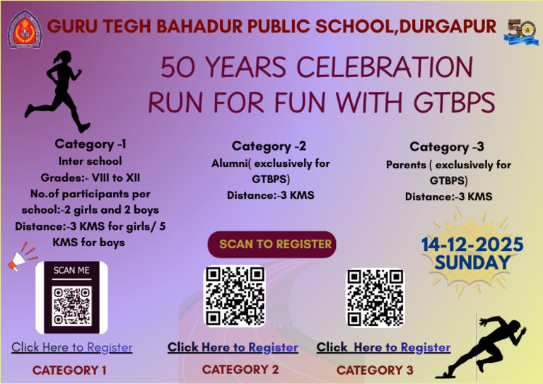 GTBPS 50th Anniversary Fun Run Registration | PDF