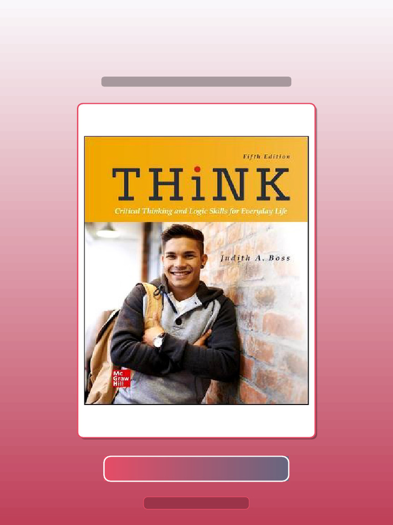 Test Bank for THiNK 5th Edition by Judith Boss | PDF | Multiple Choice