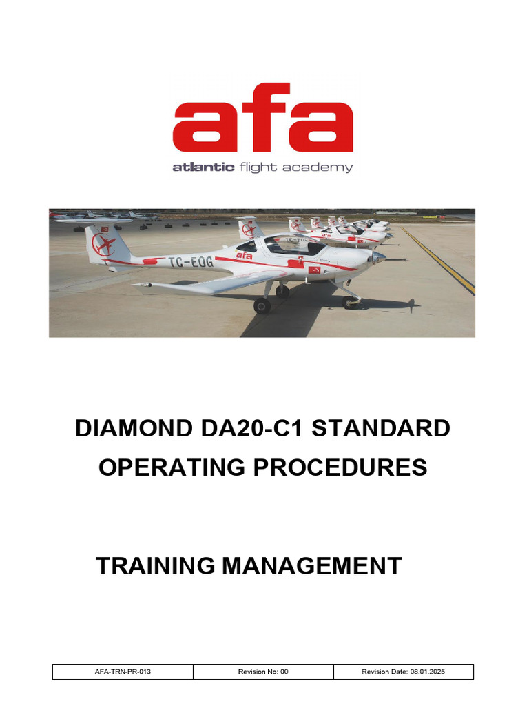 DA20-C1 Standard Operating Procedures | PDF | Flap (Aeronautics ...