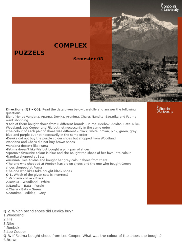 Sem Complex Puzzle 03 | PDF | Edible Fruits | Fruit