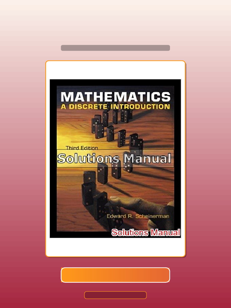 Test Bank For Mathematics A Discrete Introduction 3rd Edition ...