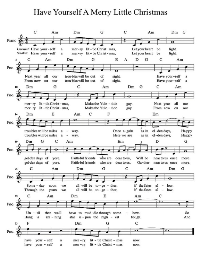 Have Yourself A Merry Little Christmas | PDF