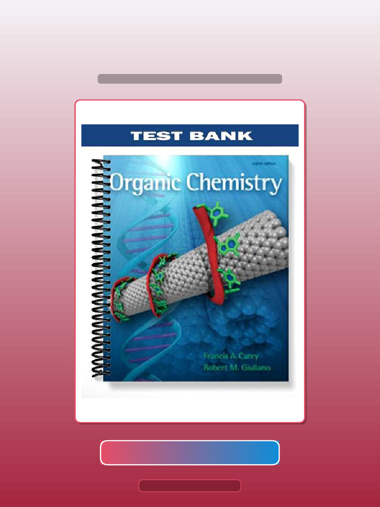 Organic Chemistry 8th Edition by Carey Test Bank | PDF | Alkene | Amine