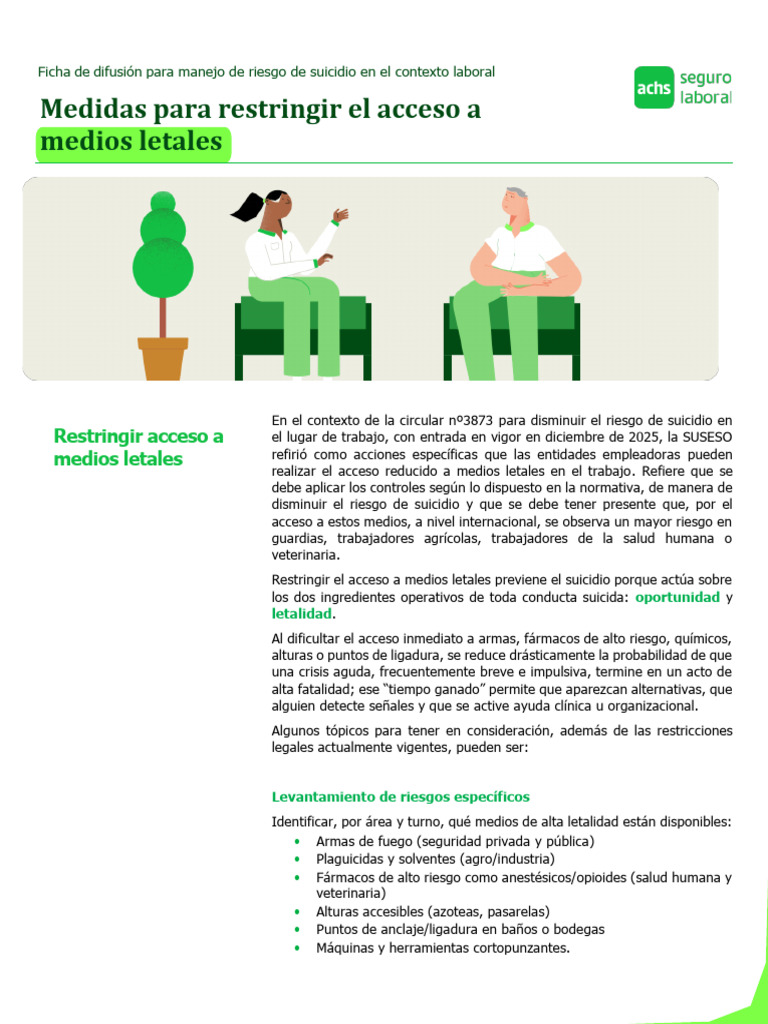 Ficha Restriccion A Medios Letales | PDF | Suicidio