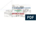 Sports Day: Organizes
