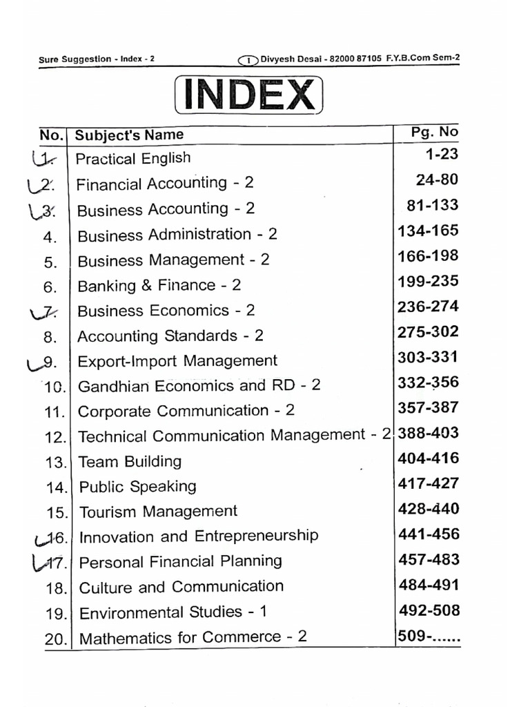 Bcom Sem 2 | PDF