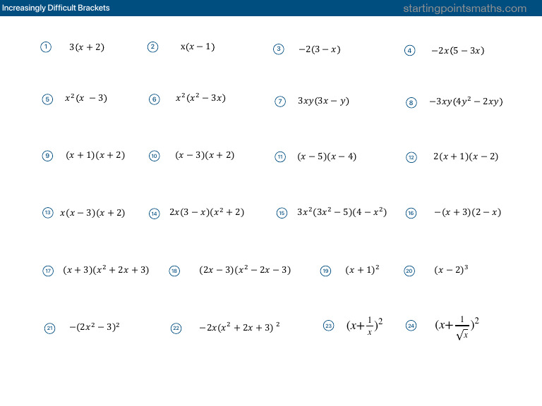 Increasingly Difficult Brackets | PDF