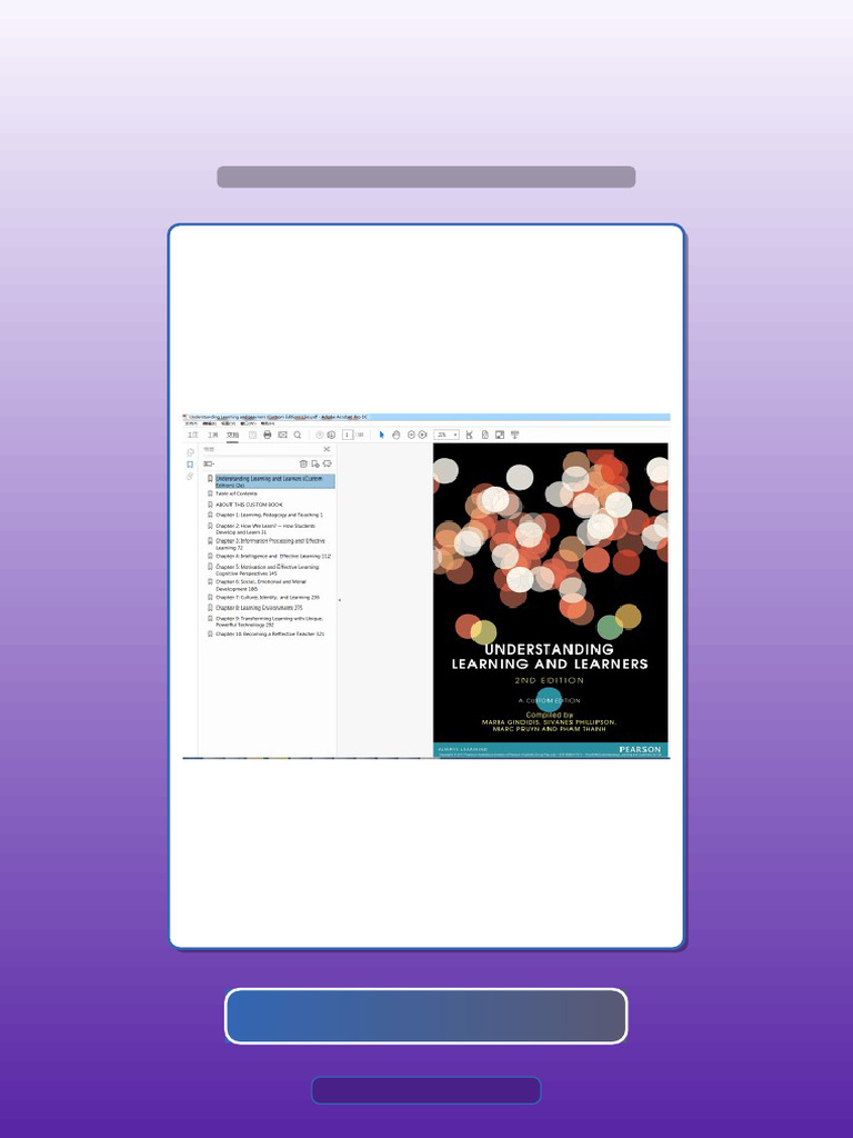 Test Bank For Understanding Learning and Learners Custom Edition 2e ...