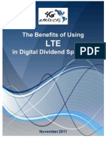 Benefits of LTE in Digital Dividend - 11.08.11