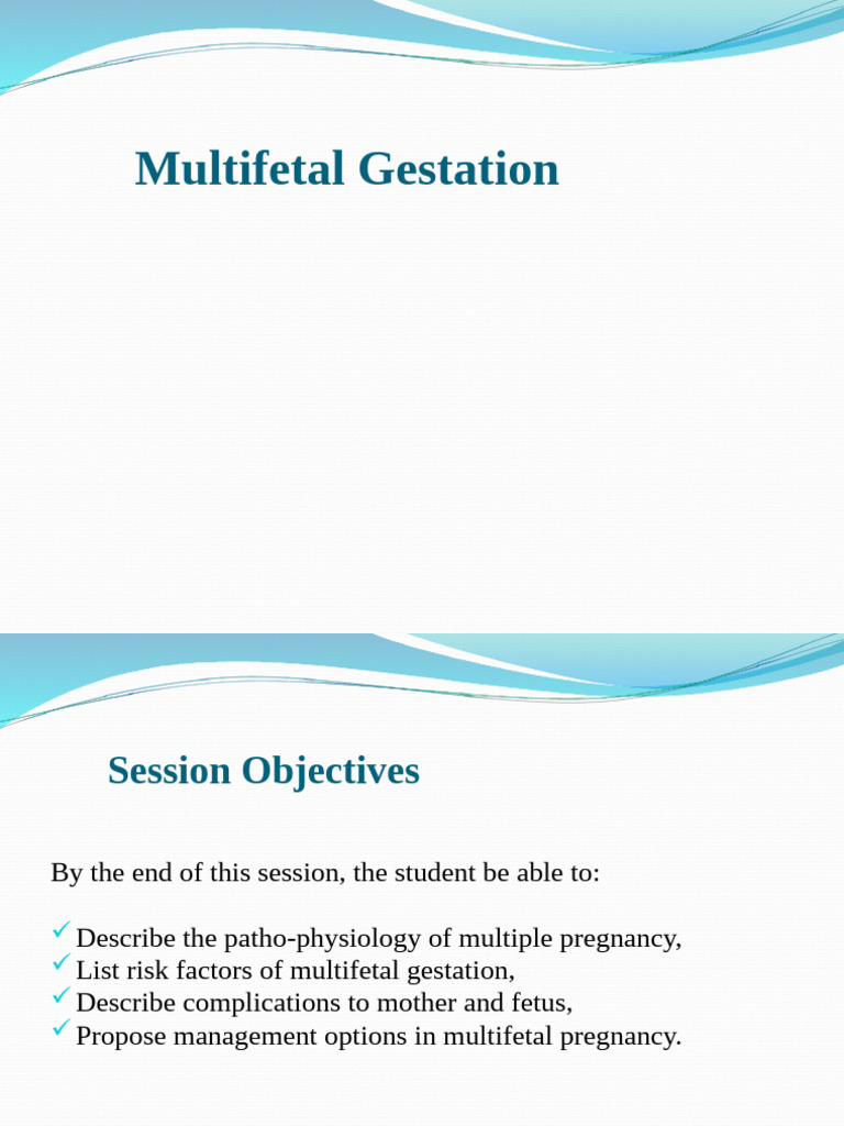 Understanding Multifetal Gestation Risks | PDF | Multiple Births | Twin
