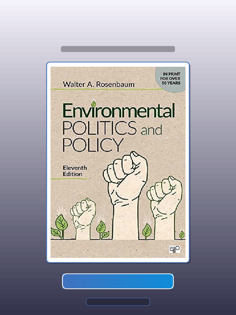 Test Bank for Environmental Politics and Policy | PDF | Multiple Choice