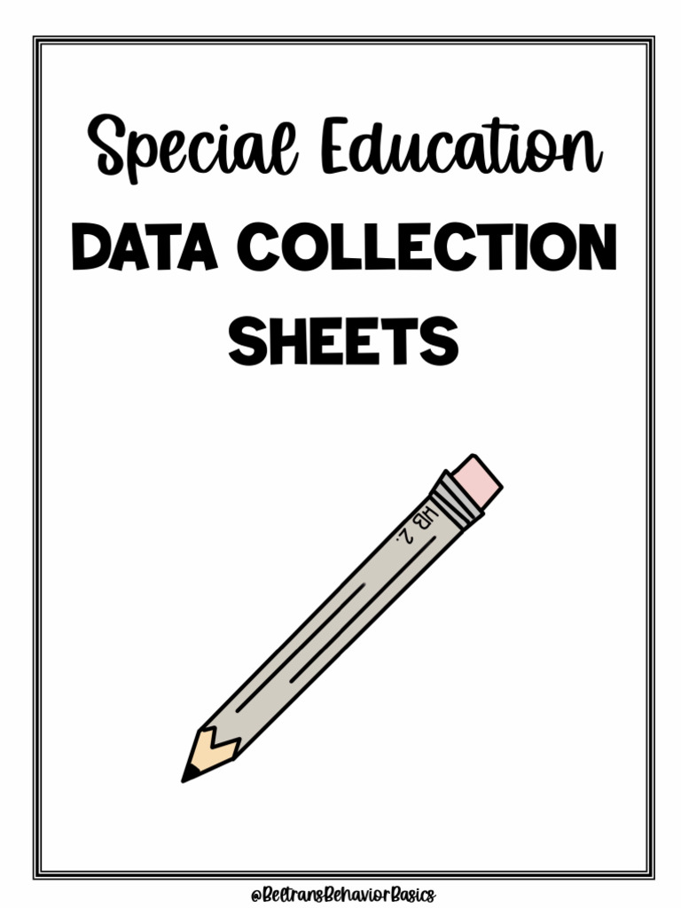 Special Education Data Tracking Sheets | PDF