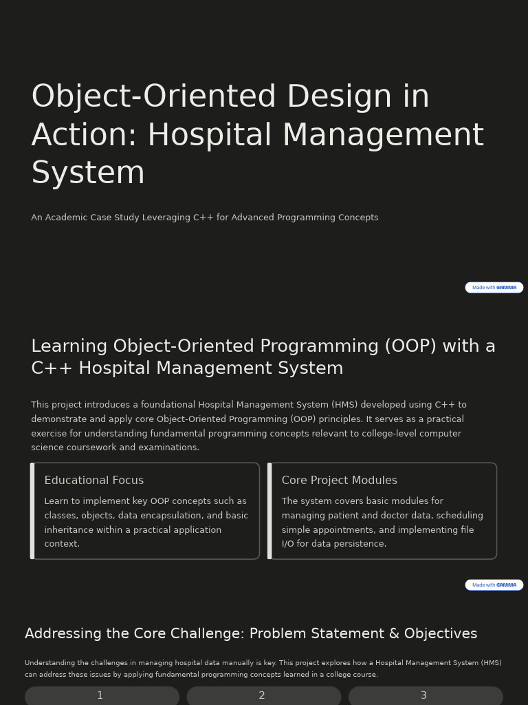 C++ Hospital Management System OOP Guide | PDF | Method (Computer ...