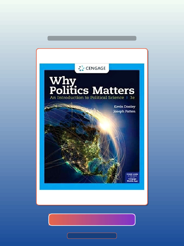 Test Bank for Why Politics Matters an Introduction to Political Science ...