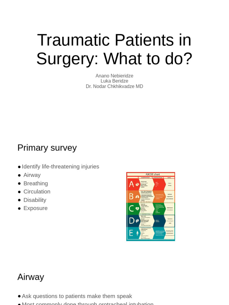 Trauma Surgery: Emergency Management Guide | PDF | Heart | Thorax