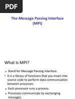 The Message Passing Interface (MPI)